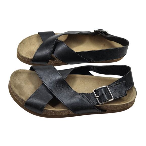 A.P.C. Black Leather Tiago Sandals Men’s EU 43 US 10 main image 9